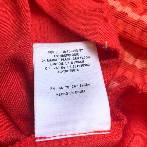 ANTHROPOLOGIE POSTAGE STAMP Coral Sleeveless Dress - Picture 10 of 12